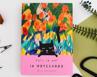 Cats in Art Notecards - Pack of 10
