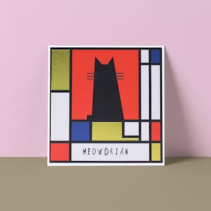 Carta dell'artista del gatto Meowdrian