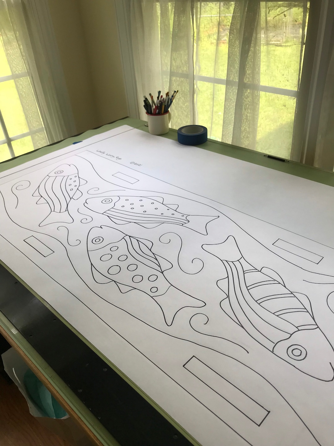Floating Fish Paper Pattern - Etsy