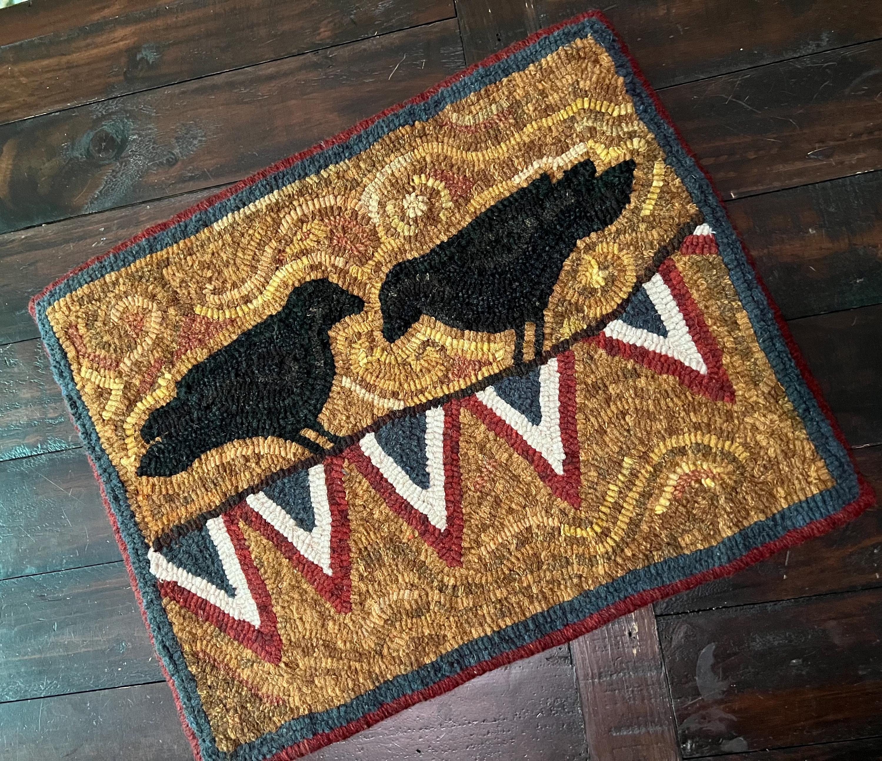 Rug Hooking Pattern - Crows - Patriotic- Primitive - Etsy