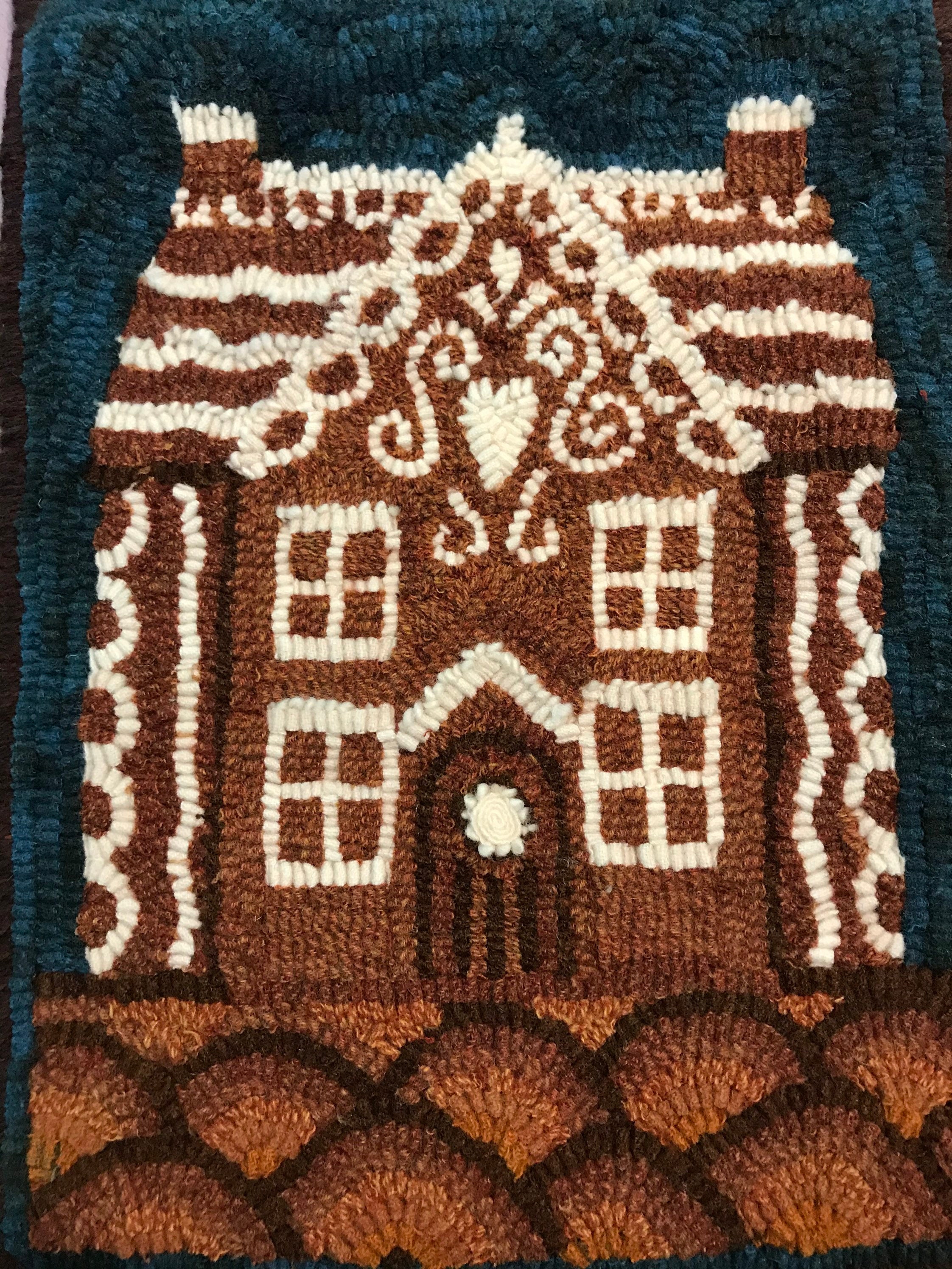 Gingerbread House Rug Pattern: Christmas Table Mat. - Etsy