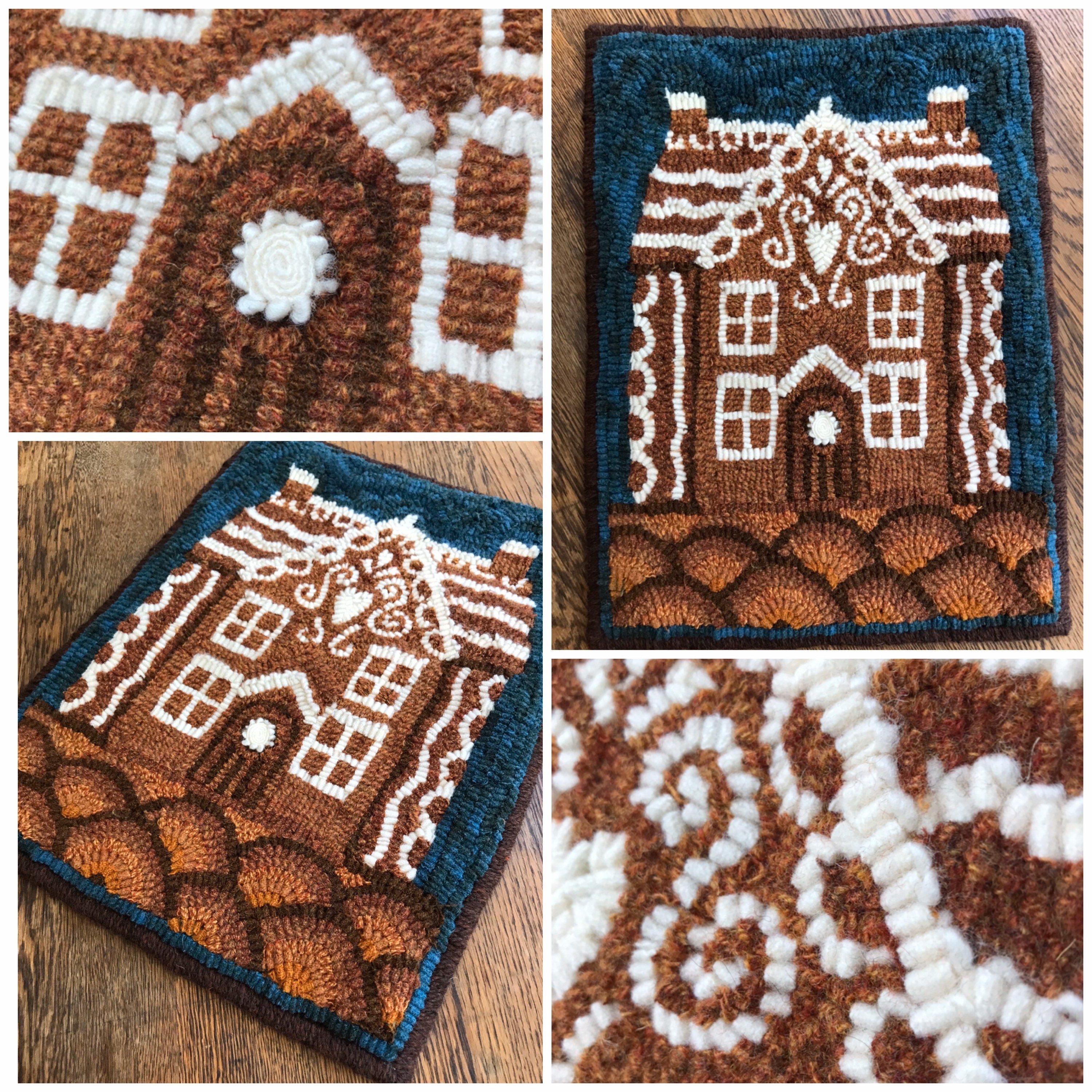 Gingerbread House Rug Pattern: Christmas Table Mat. - Etsy