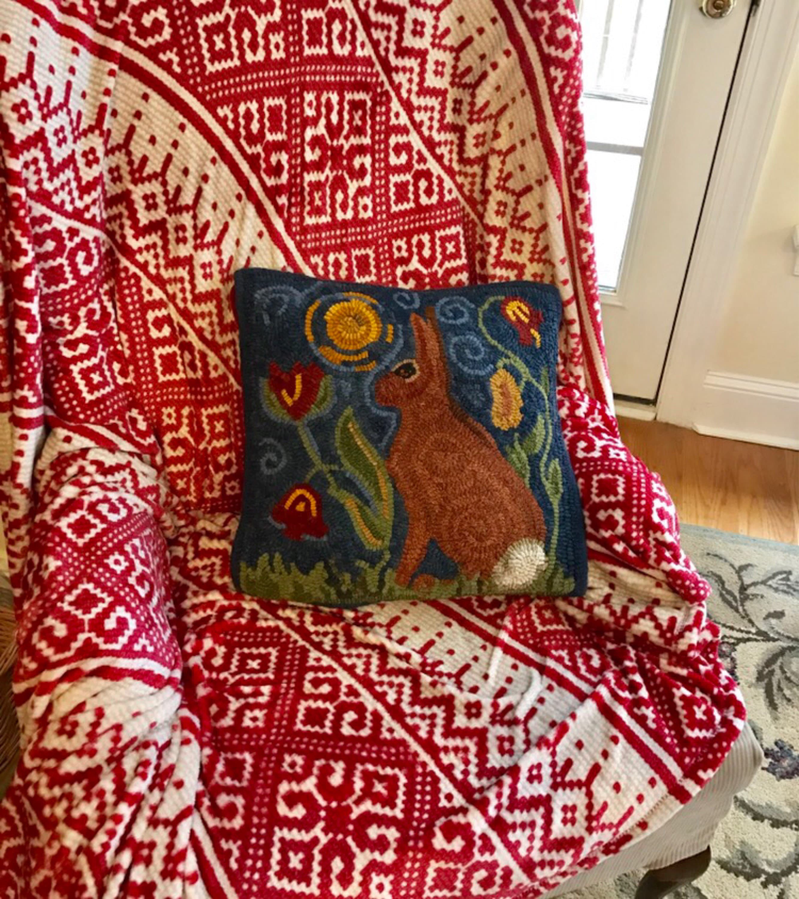 Original Rug Hooking Pattern Hand Drawn on Primitive Linen Etsy