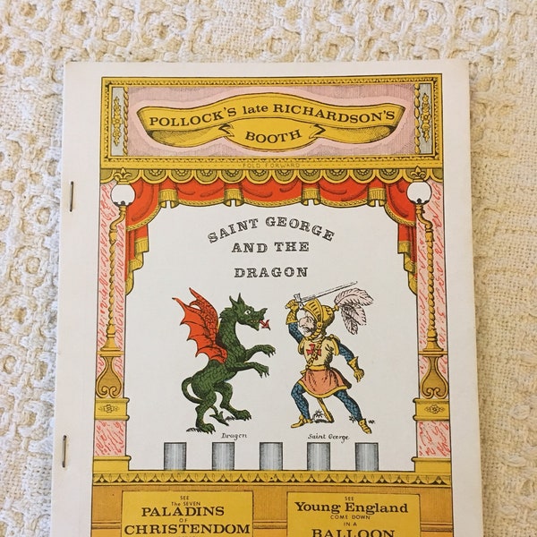 Saint George and the Dragon, Pollocks Toy Theatre, Toy Theater, Play Script, Paper Dolls, Vintage Paper Dolls, Vintage Childrens