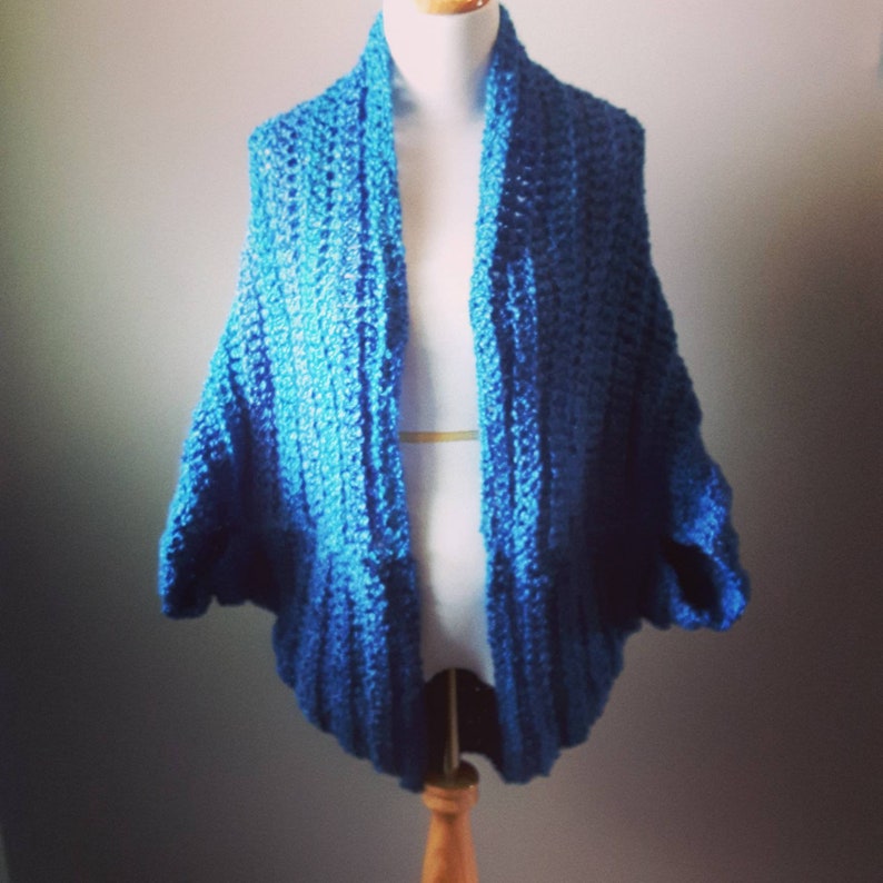 Cozy Women's Crochet Blanket Wrap Cocoon Wrap Sweater - Etsy