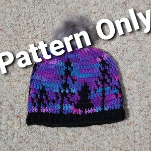 PATTERN for Northern Lights Toque | Winter Hat | Winter Beanie