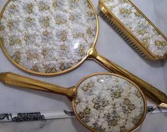 slim fit dress slacks Ornate Gold Triple Dressing Table Mirror 55cm x 74cm – Melody Maison Ltd