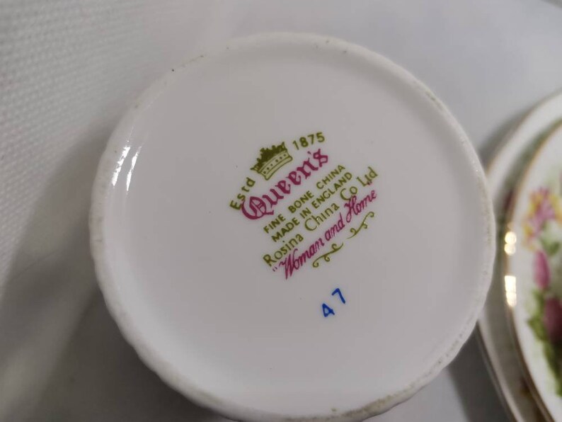 Delightful Queens Fine Bone China Woman and Home 4 Piece Set Etsy