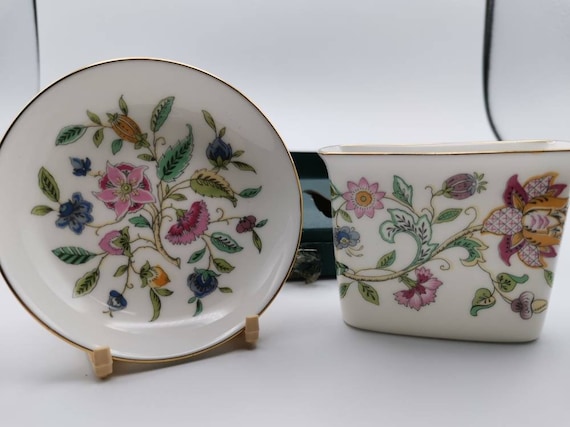 Wonderful Minton Bone China Two Piece Set. Haddon Hall Design
