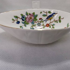 Aynsley Pembroke lovely collectible egg shaped bowl. Unusual. Fine English bone China.