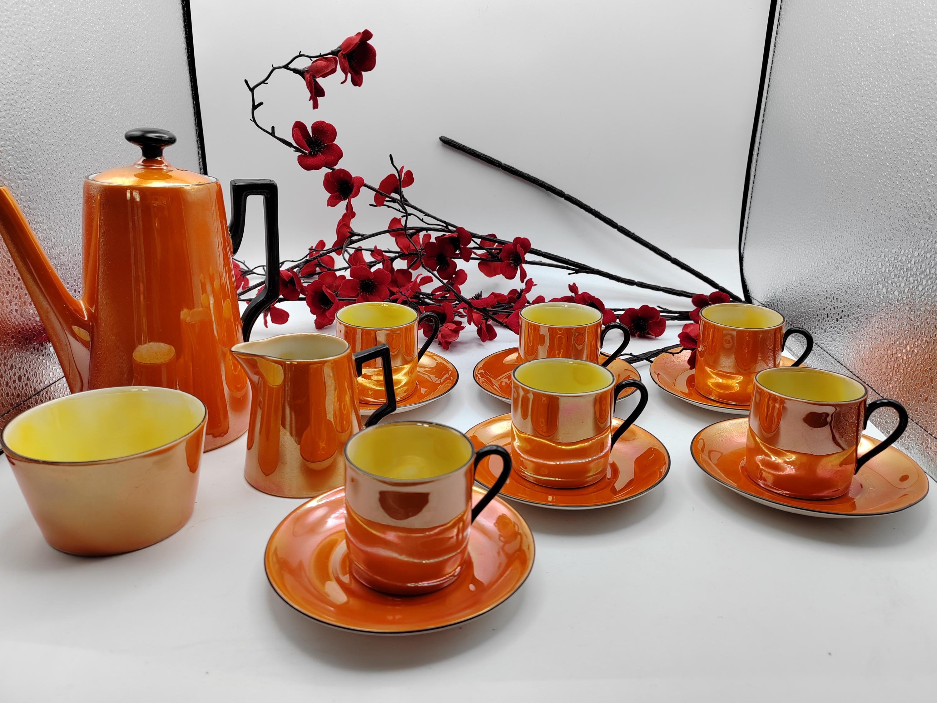Art Deco Czechoslovakia Coffee Set - Etsy
