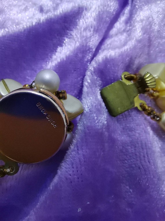 Superb 3 string gold coloured beaded vintage neck… - image 8