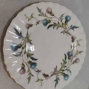 Royal Albert Brigadoon bone China side plate. Thistles.