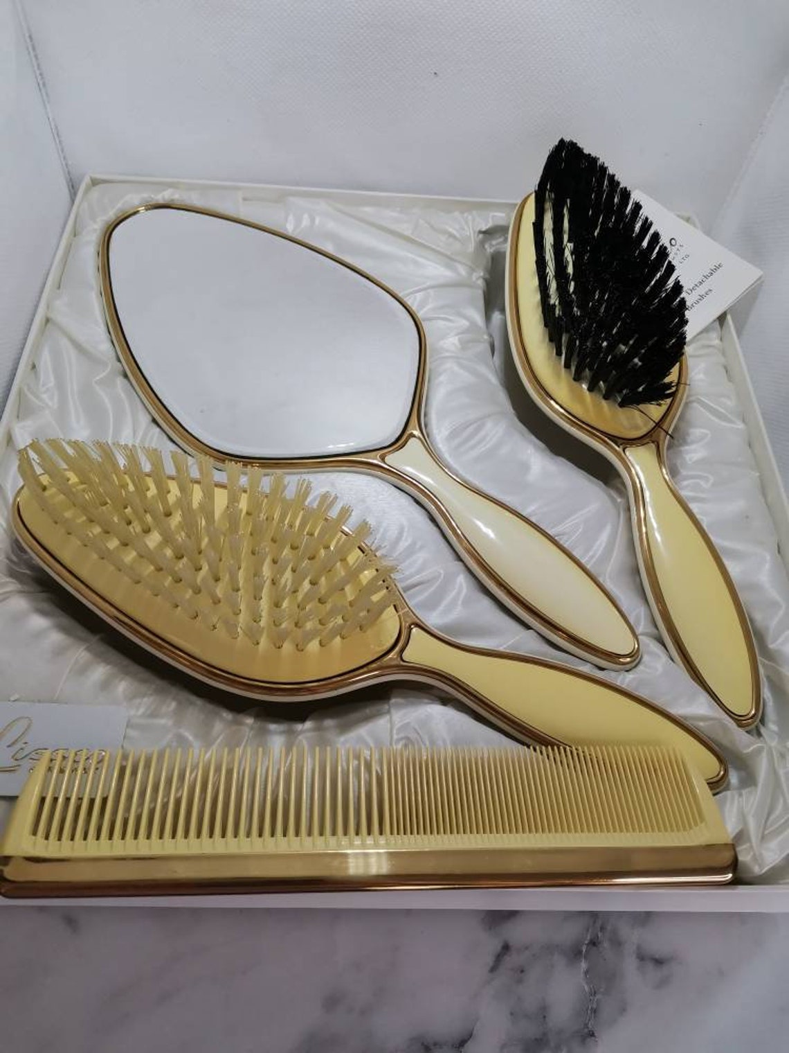 Superb Lissco Dressing Table Vanity Set in Original Box. Gold - Etsy ...