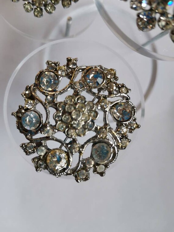 Lot De 3 Broches Vintage En Strass - Très Bel état, Occasion, Parfait Pour Customiser Ou Collectionner