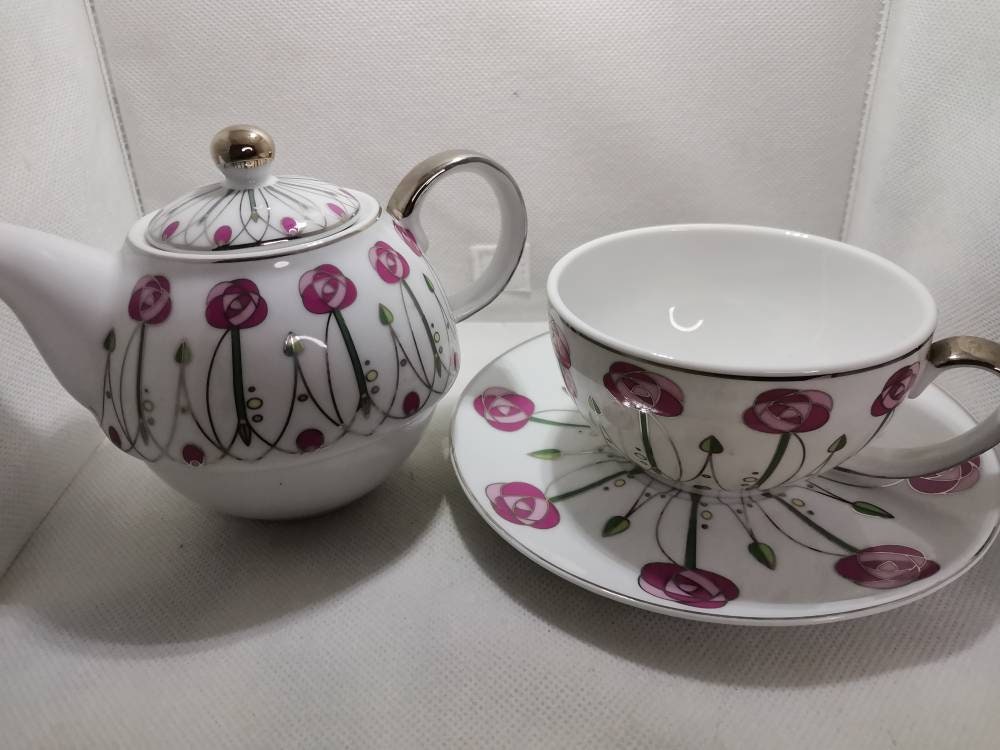 Leonardo collection tea for one set rennie mackintosh design Etsy