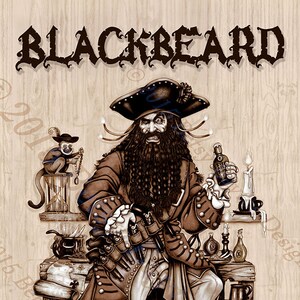 Blackbeard Pirate pirate canvas print image 5