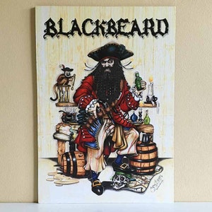 Blackbeard Pirate pirate canvas print image 4