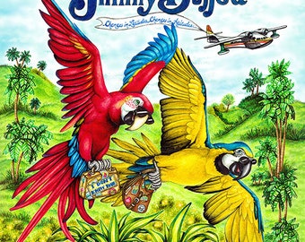Jimmy Buffett Macaws flying