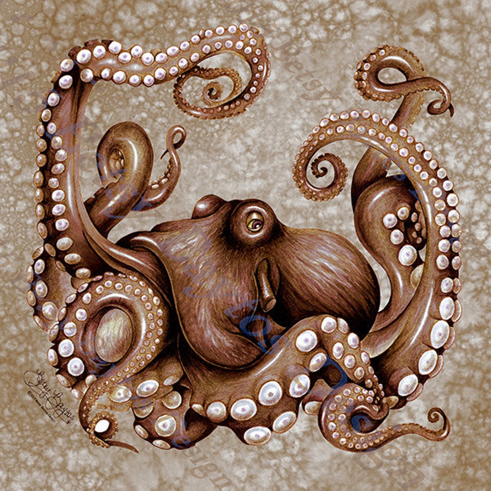 octopus painting octopus painting
