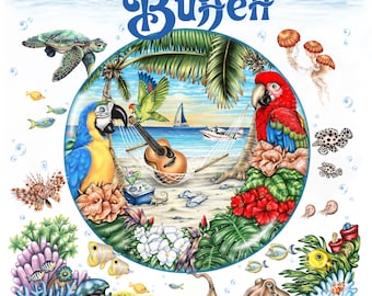 Jimmy Buffett Celebration of 'Equal Strain On All Parts Album' on tile