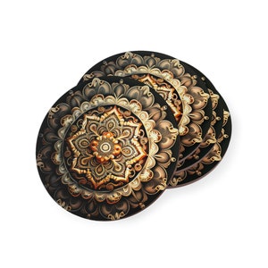 Flower Mandala Onderzetters Optie 3