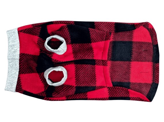 buffalo check dog sweater