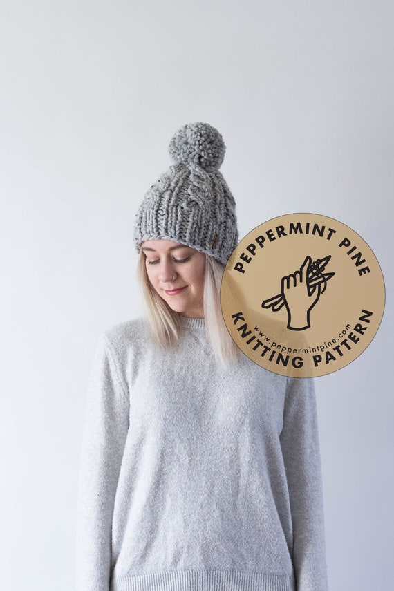 Irving Hat Knitting Pattern Chunky Knit Women S Hat Pattern Instant Download Irving Hat Knitting Pattern Chunky Knit Women S Hat Pattern Instant Download