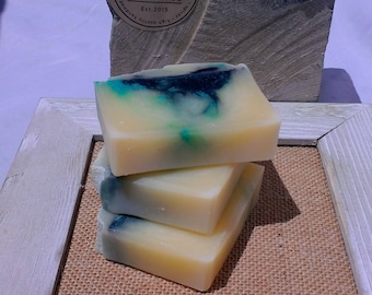 Indigo Gardens Cold Processed Soap - blue soap - soap for her - stocking stuffer - handmade soap - cold processed soap - handcrafted soap