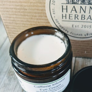 Cafeïne doordrenkte oogcrème - 2 oz pot, onder oogbalsem, oogserum, oogcrème, anti-aging serum, onder oogcrème, biologische oogcrème