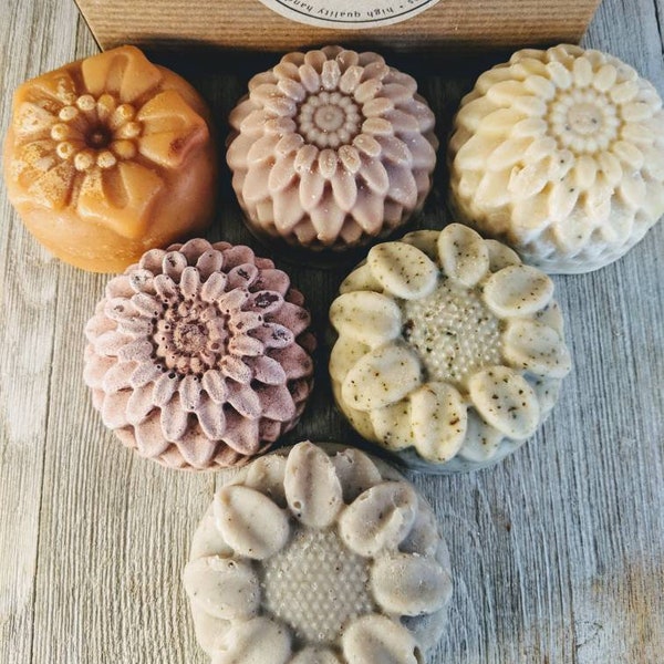 Flower Soaps - 3 ounce bar, easter gifts, mothers day gifts, gifts for women, gifts for girls, soaps, bridemaids gift, easter basket gifts,