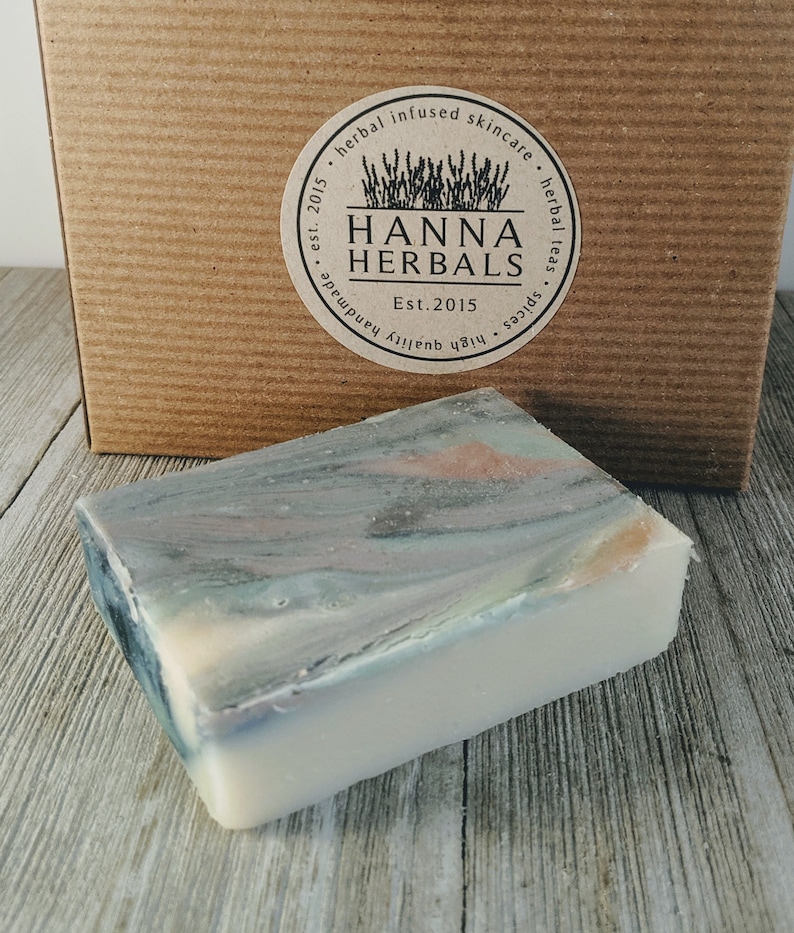 Soap Box 5 bars, natural, essential oils, soap, soaps, body soap, bar soap, handmade soap, gifts for him, gifts for dad, assorted soaps Island Breeze