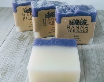 Lilac Soap - Floral Soap - Cold processed soap - artisan soap - all natural soap - handmade soap - homemade soap - gifts for her