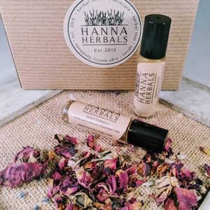 Roll on Floral Essential Oil Blends, organic perfume, essential oils, travel size, gift, fragrance, flower perfume, roll on perfume