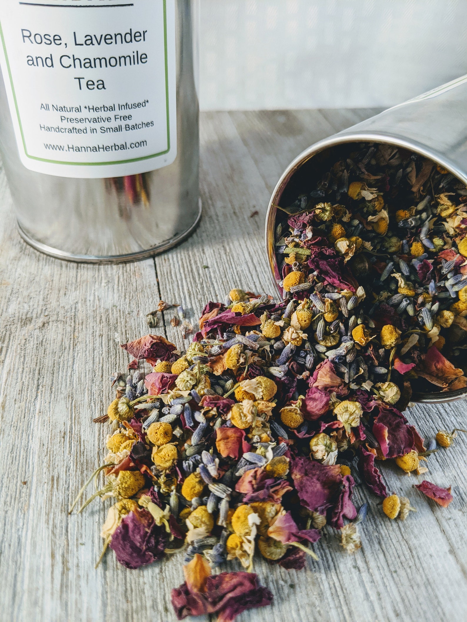 Rose Lavender and Chamomile Herbal Tea Organic Herbal Tea Etsy