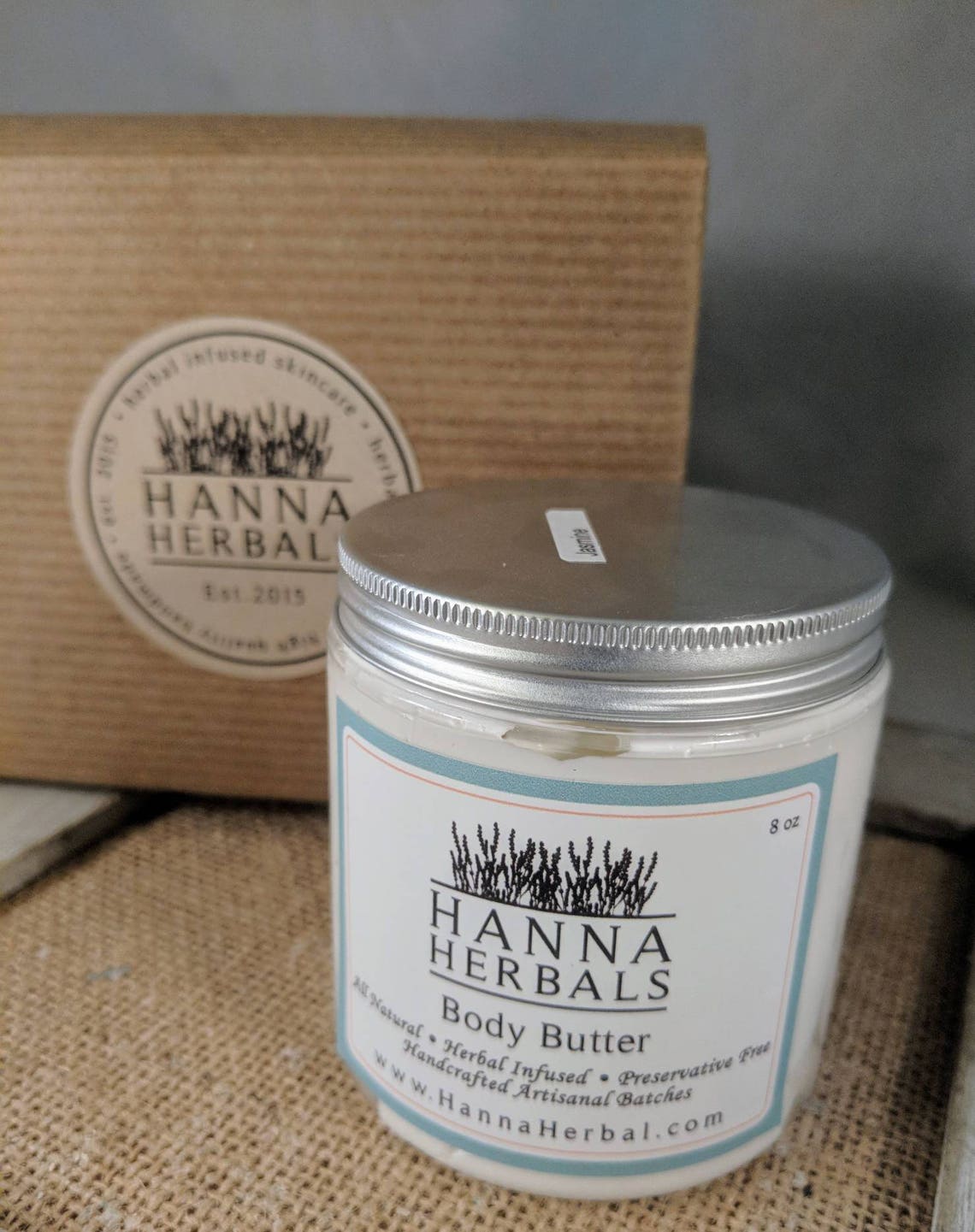 Jasmine Body Butter 8 Oz Glass Jar Floral Body Butter Etsy