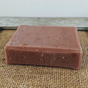 French Lavender and Red Clay Soap 4 oz bar, red clay soap, french lavender soap, Hanna Herbals, lavender red clay, all natural soap image 4