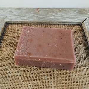 French Lavender and Red Clay Soap 4 oz bar, red clay soap, french lavender soap, Hanna Herbals, lavender red clay, all natural soap image 5