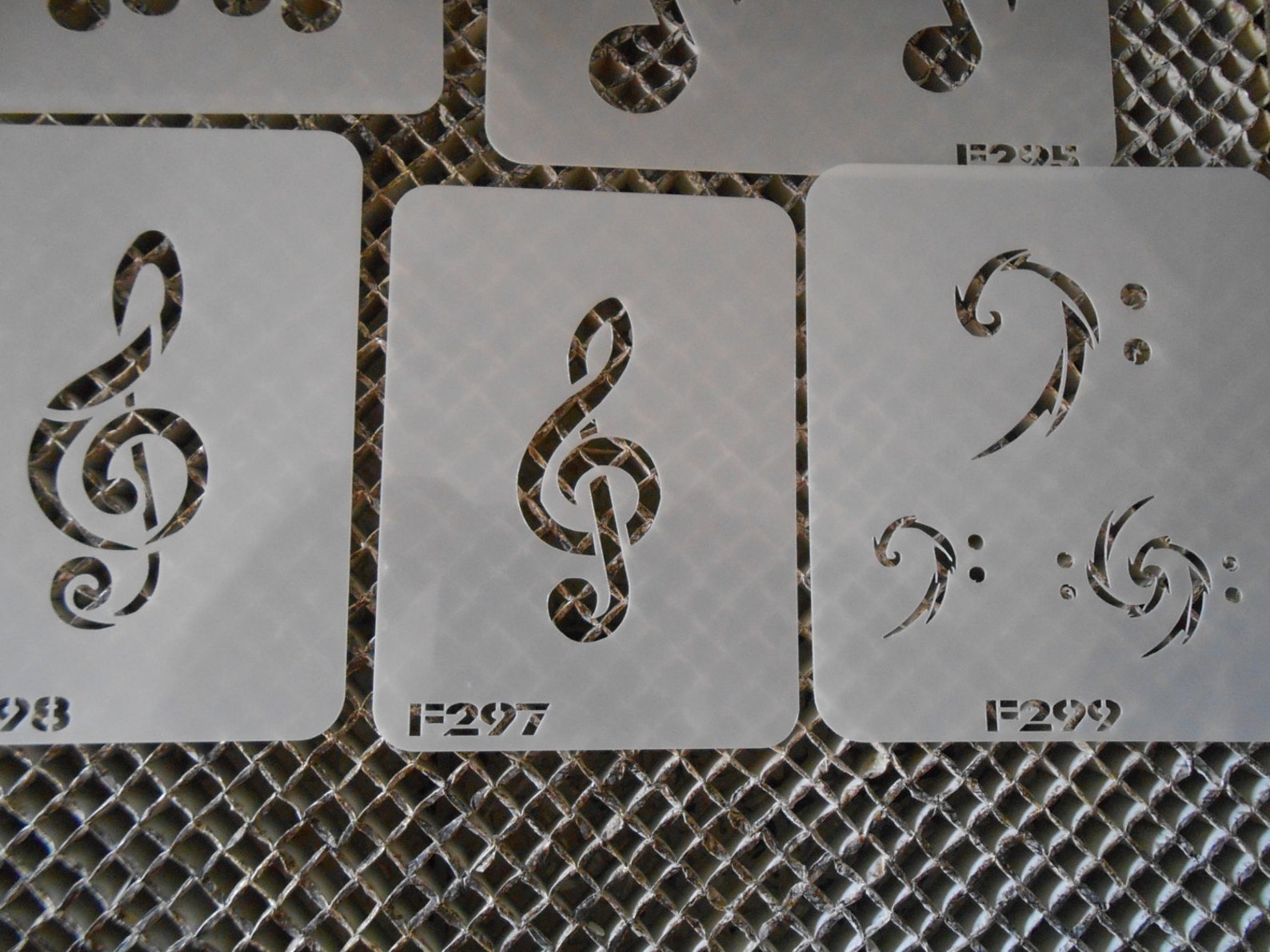 Airbrush Temporary Tattoo Stencil Set 285 Music Notes Etsy