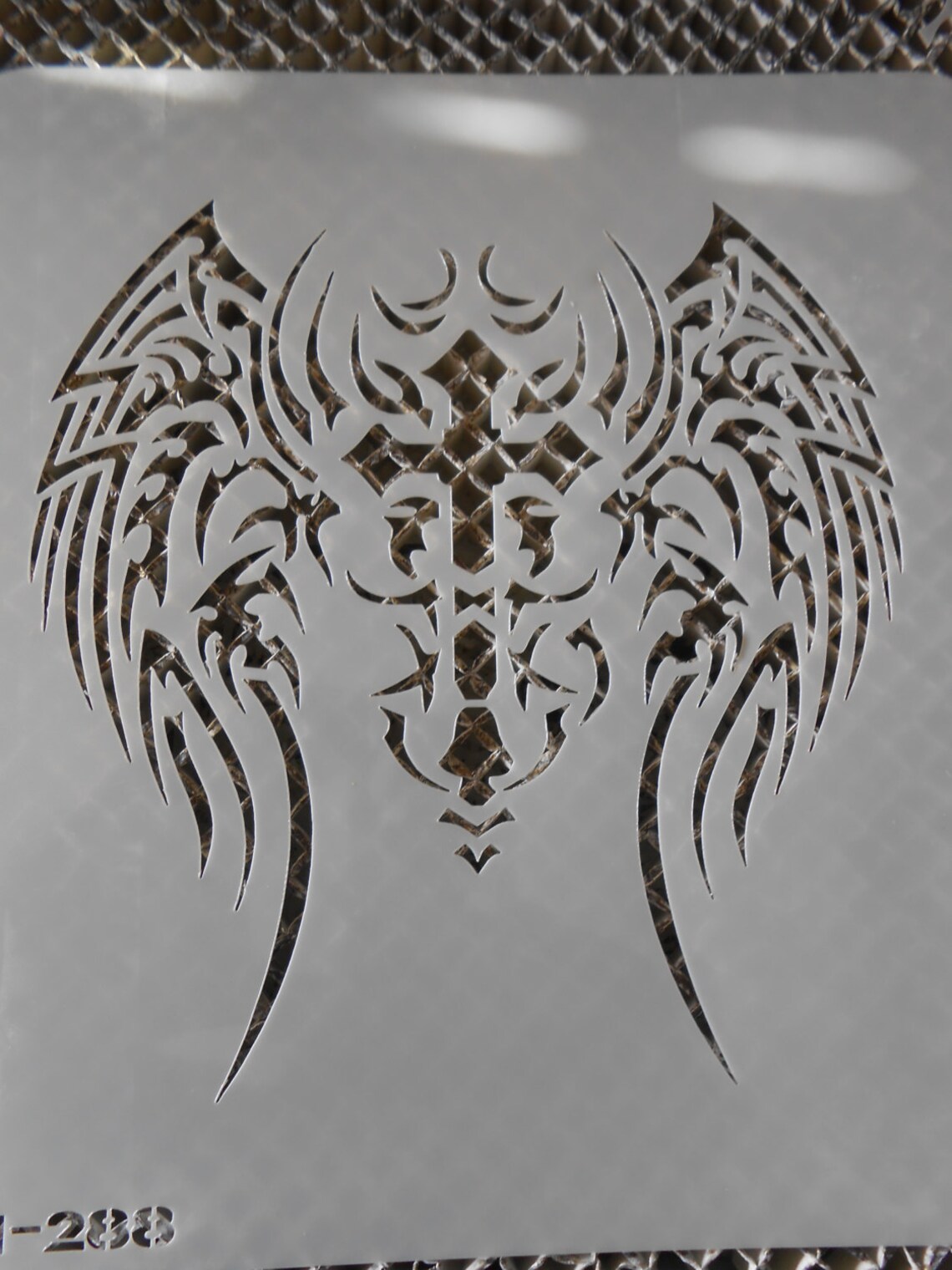 Airbrush Temporary Tattoo Stencil Set 281 Large Wing Cross Etsy