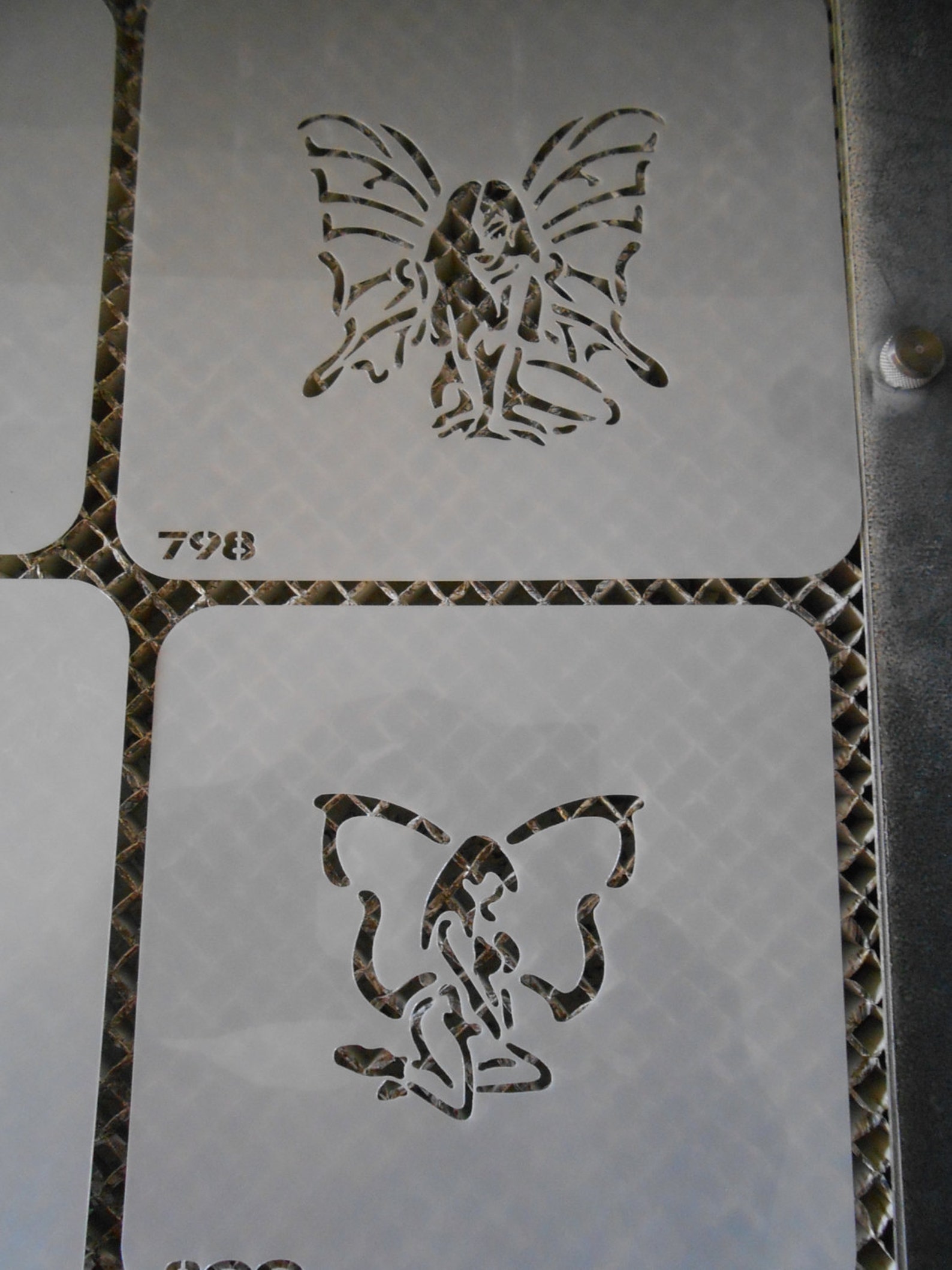 Airbrush Temporary Tattoo Stencil Set 139 Lady Butterflies Etsy