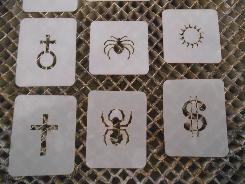 Airbrush Stencil Set 21 Inch Designs New by Island Tribal Etsy