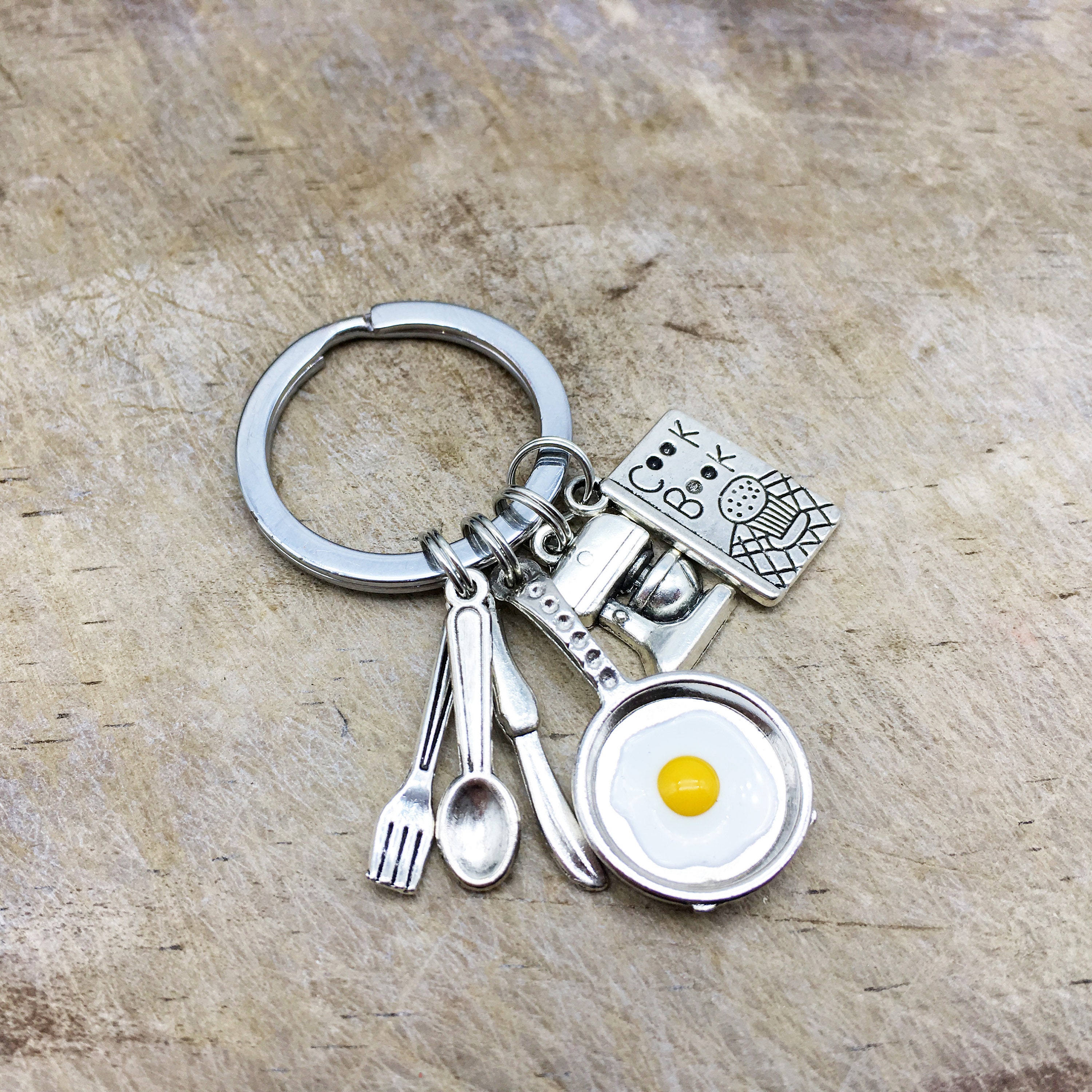 CHEF Keychain Cook Keychain Chef Gift Cook Gift Spoon Keychain Etsy