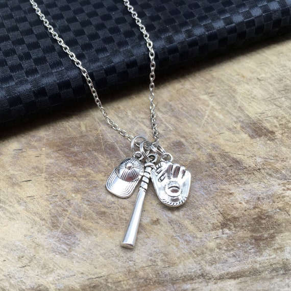 etsy baseball necklace