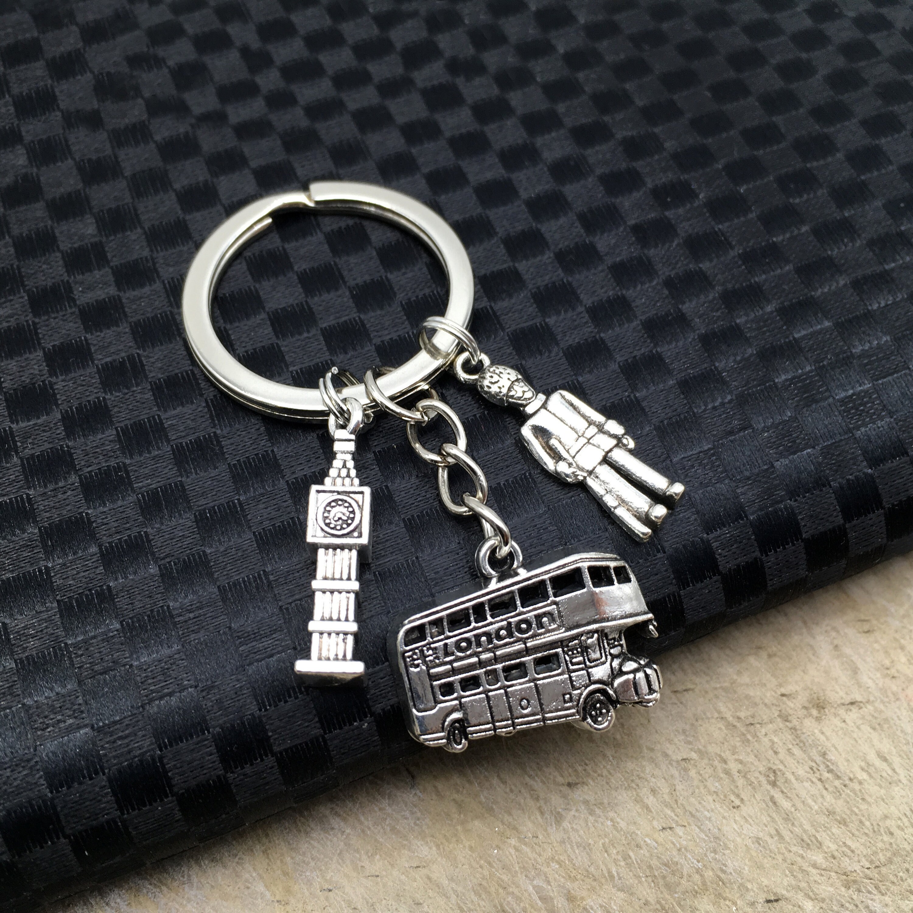 LONDON Keychain London Keyring London Gift England Keychain Etsy