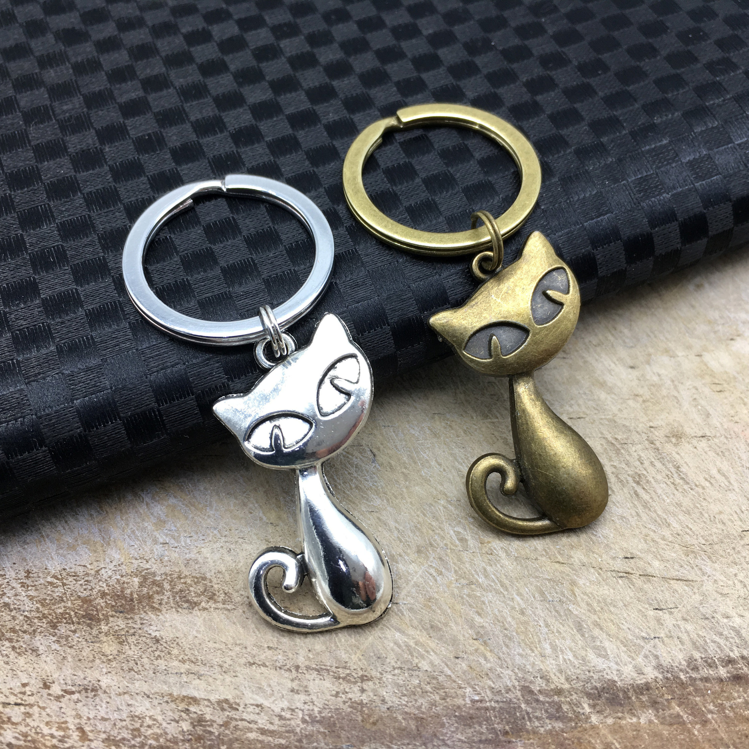 CAT Keychain Cat Keyring Cat Lovers Gift Animal Keychain Etsy