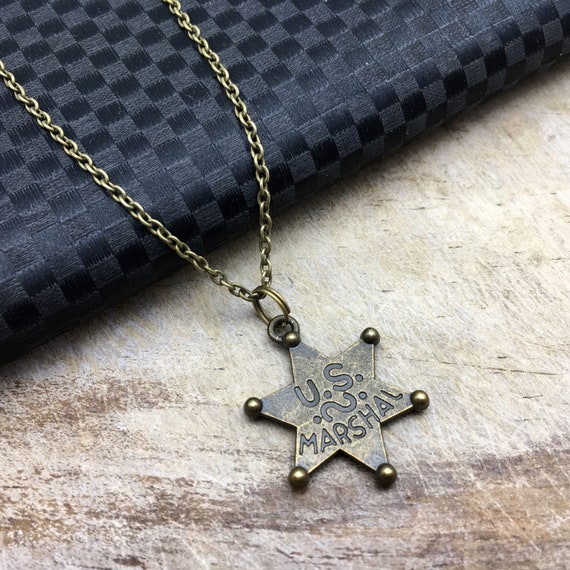 POLICE BADGE Necklace Badge Necklace Police Gift Police Etsy