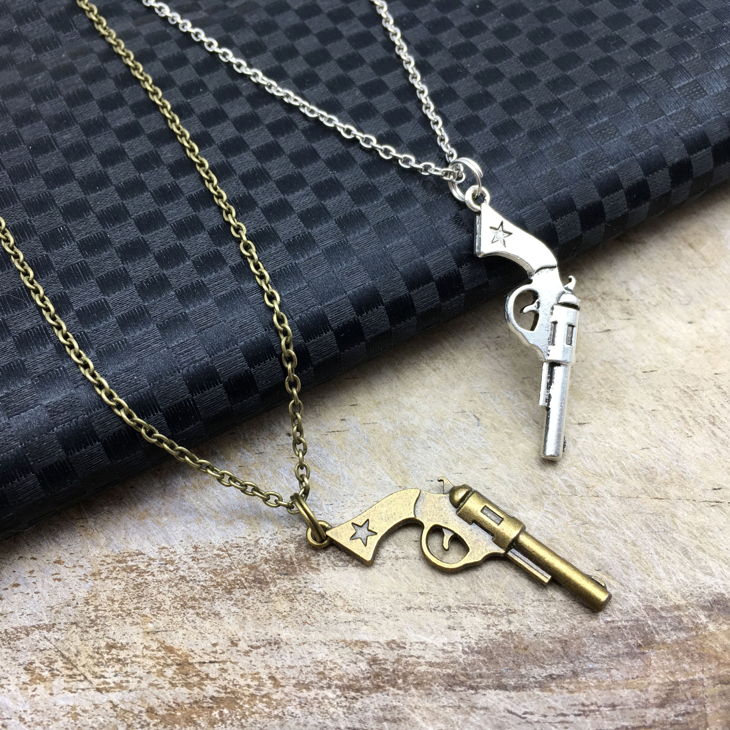 GUN Necklace Gun Jewelry Gun Gift Weapon Necklace Weapon Etsy