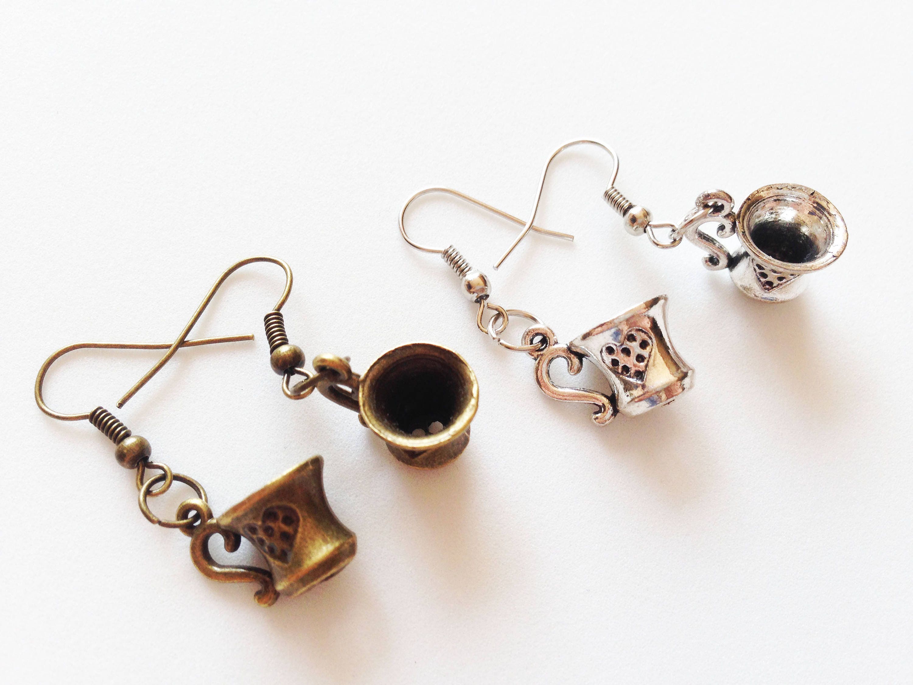 COFFEE CUP Earrings Tea Cup Earrings Coffee Lovers Gift Tea Etsy