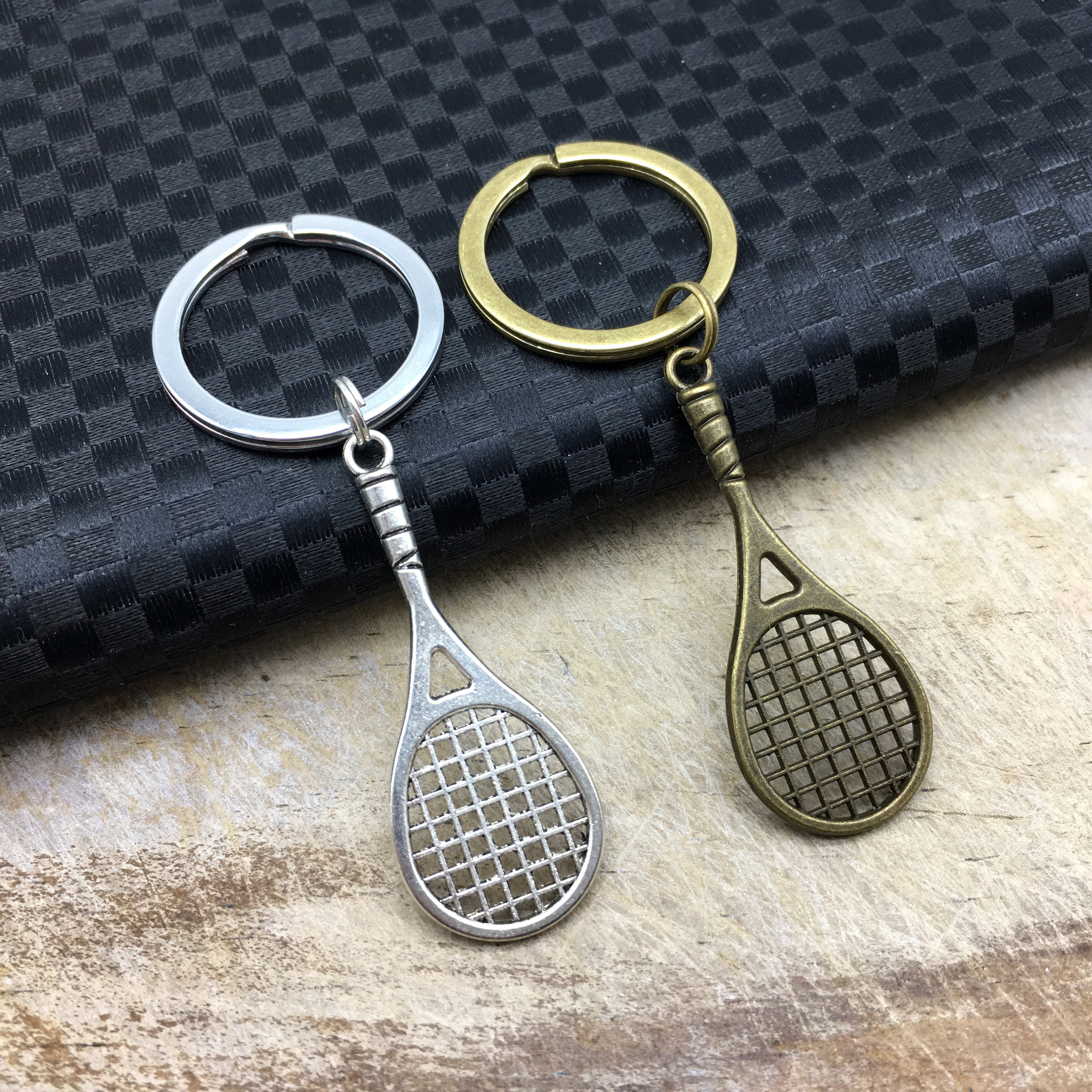 TENNIS RACKET Keychain Tennis Racket Keyring Tennis Racket Etsy